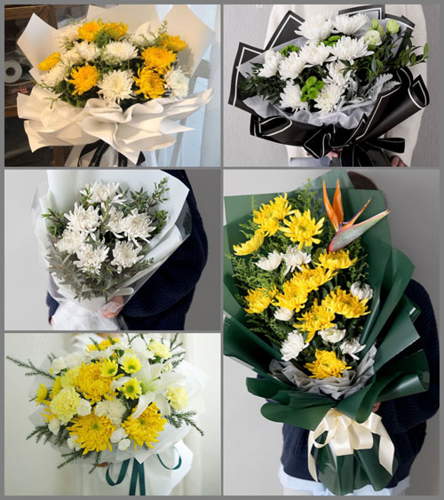 上海嘉定区嘉定镇街道花园弄社区白事花束代送